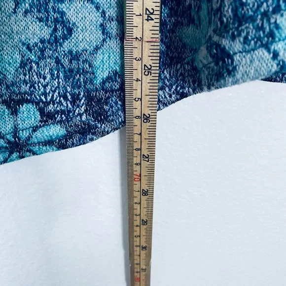 Wallflower Blue Floral Long Sleeve Tee - Picture 5 of 9